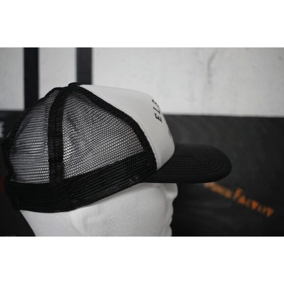 Element Skateboards "For Life" Trucker Hat Snapback Cap - Black & White Mesh - Picture 2 of 7